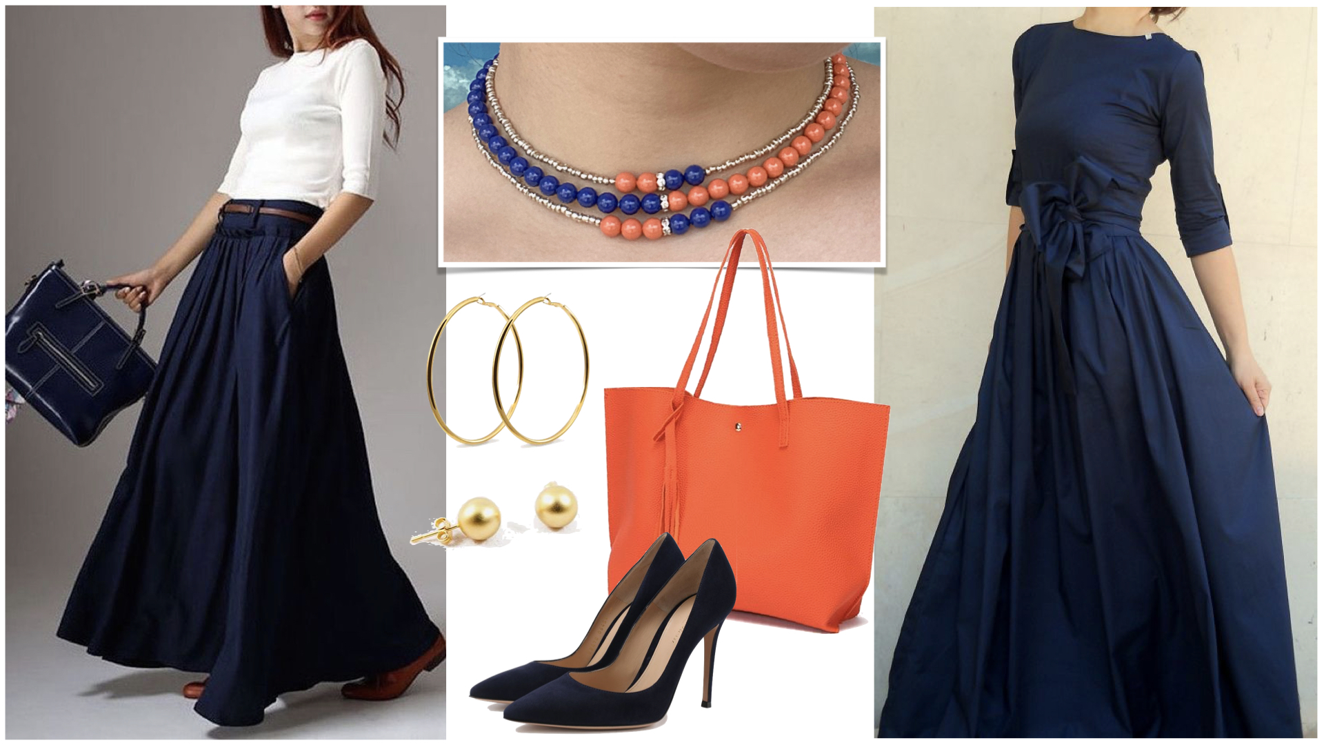 F/W Daily Look with "Blue Tangerine" Collar - Aile.Jewelry StyleBook Advise