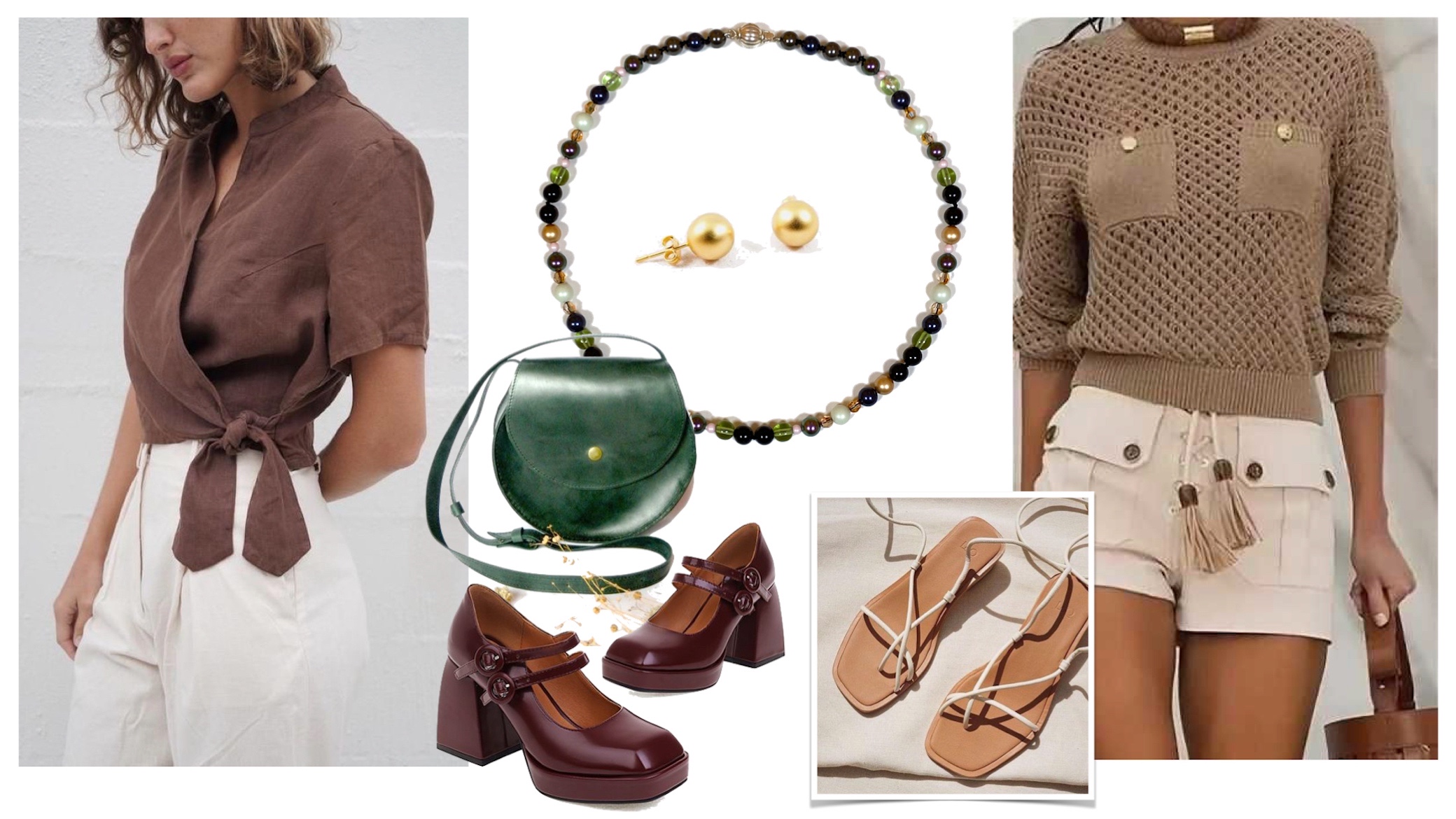 S/S Daily Look with "Wild Berries" Necklace - Aile.Jewelry StyleBook Advise