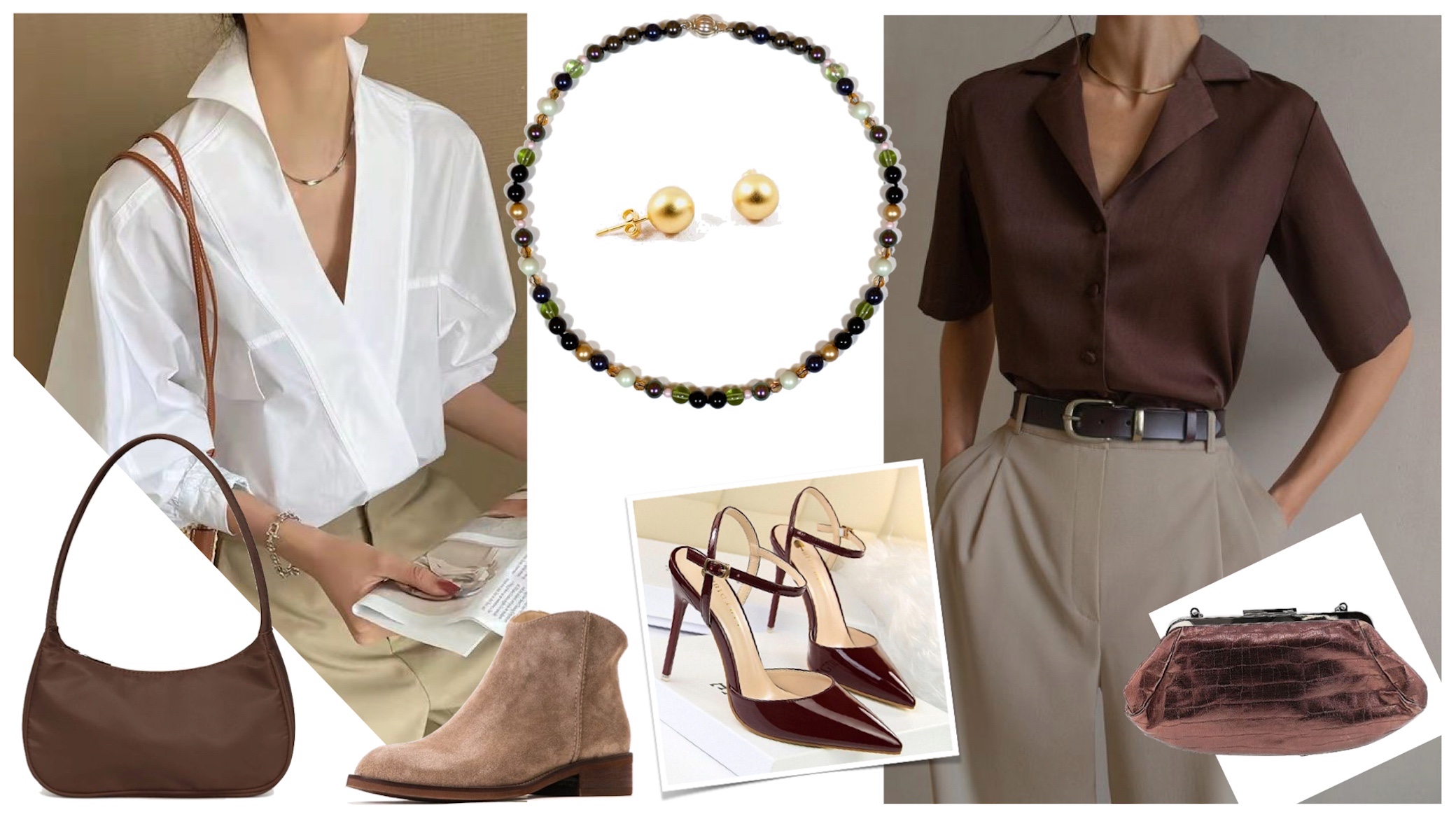 Office Look with "Wild Berries" Necklace - Aile.Jewelry StyleBook Advise