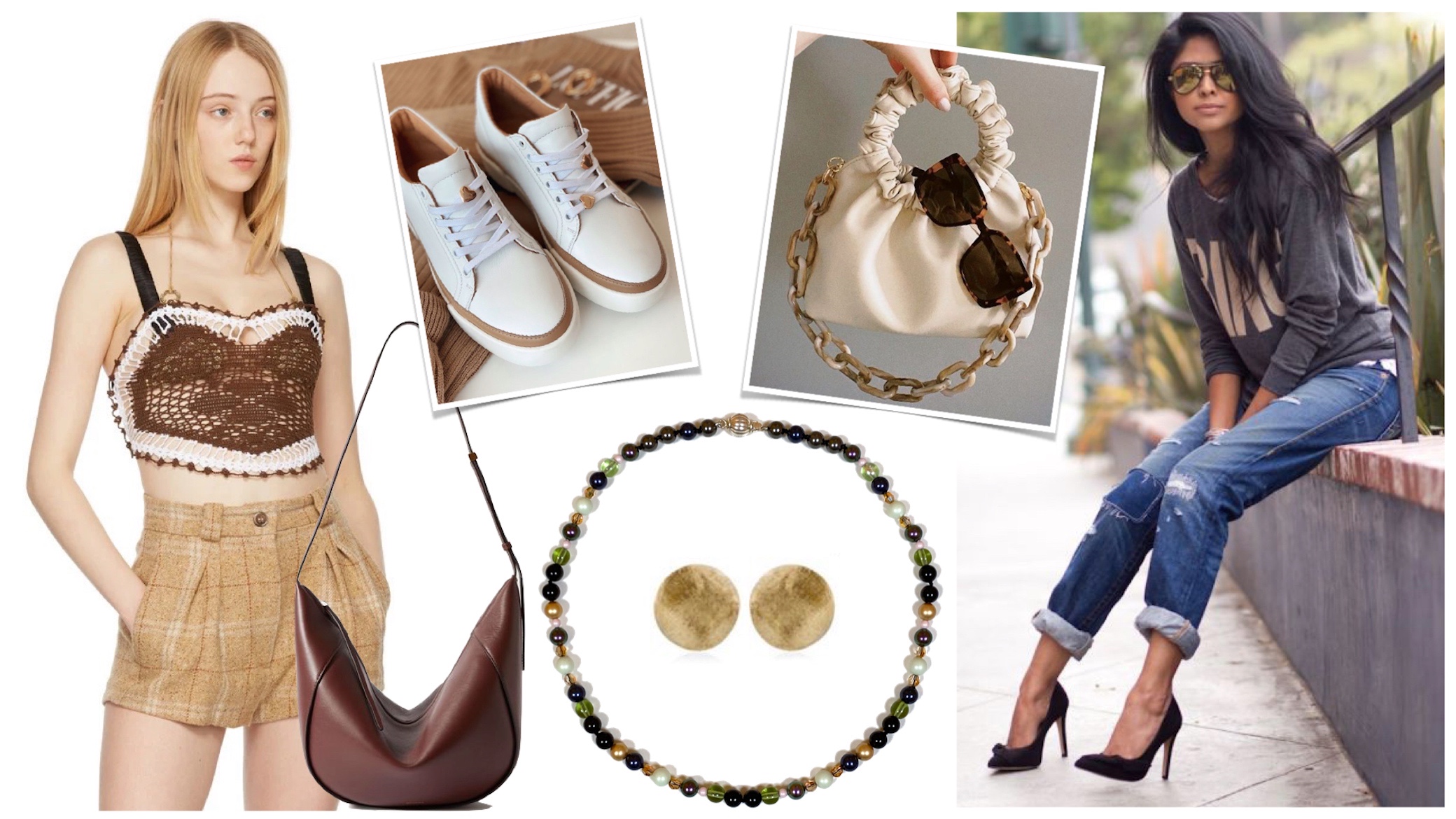 S/S Daily Look with "Wild Berries" Necklace - Aile.Jewelry StyleBook Advise