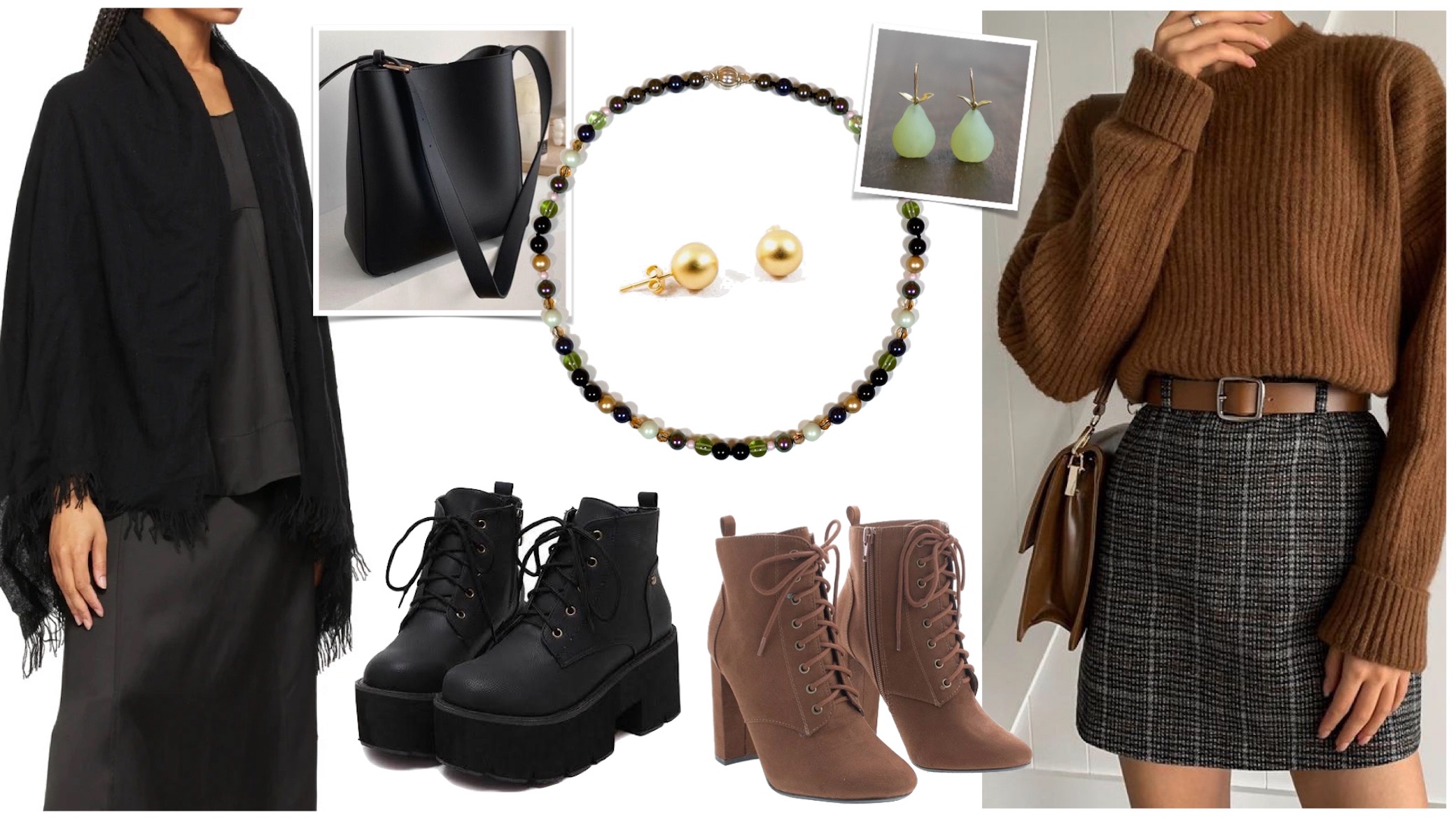 F/W Daily Look with "Wild Berries" Necklace - Aile.Jewelry StyleBook Advise