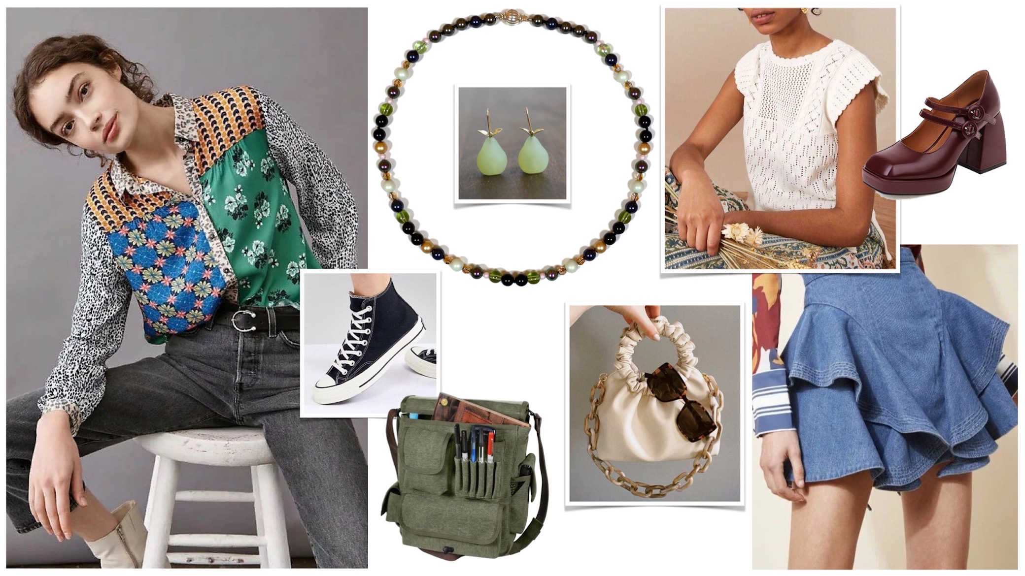 S/S Daily Look with "Wild Berries" Necklace - Aile.Jewelry StyleBook Advise